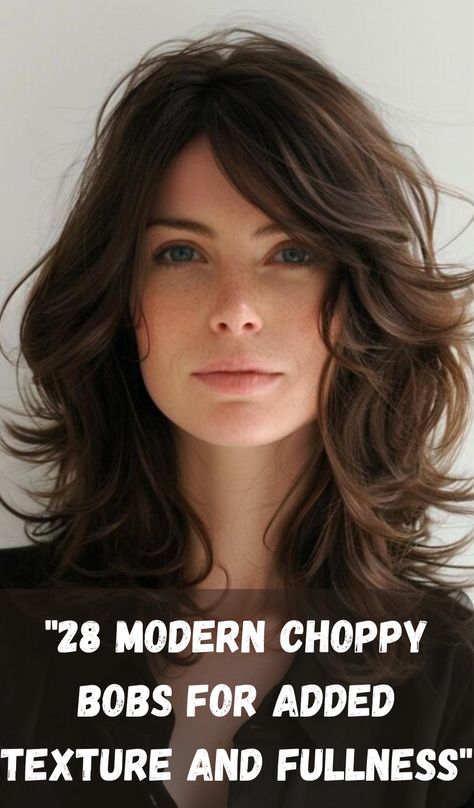 Modern, edgy, and packed with personality, these 28 choppy bobs will give your hair the added texture and fullness you've been craving. Whether you're going for a playful, tousled appearance or a more refined finish, these cuts are designed to bring out the natural body of your hair. With layers that create movement, you’ll enjoy a fresh and dynamic look that’s easy to style. Layered Haircuts Long Hair, Men With Round Faces, Haircuts Long Hair, Layered Haircuts Long, Long Choppy Bobs, Choppy Bobs, Short Choppy Bobs, Fine Hair Bangs, Choppy Bob With Bangs