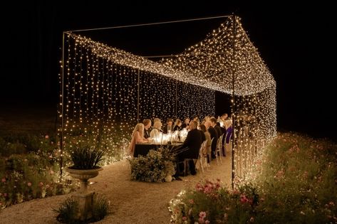 Fairy Lights Wedding, Light Tunnel, Outdoor Fairy Lights, Wedding Anniversary Celebration, Daffodil Bulbs, Grace Loves Lace, Wedding Music, Morning Wedding, Heart Wedding