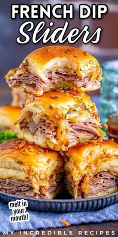 Deli Roast Beef, French Dip Sliders, Roast Beef Sliders, Butcher's Cut, Beef Sliders, French Dip, Slider Recipes, Super Bowl Food, Incredible Recipes