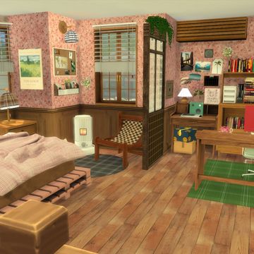 [𝑲𝑲𝑩]𝑽𝒊𝒏𝒕𝒂𝒈𝒆 𝑯𝒐𝒎𝒆 𝑴𝒐𝒐𝒅 | Patreon 90s Sims 4 Cc, Sims 4 Cc Bedroom Sets, Sims 4 Cc Bedroom, 90s Home, Vintage Bedroom, Bedroom Sets, Sims 4 Cc, Vintage Home, Small House