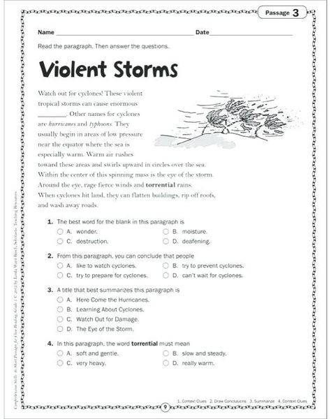 Picture Comprehension Worksheets For Grade 4 3rd Grade Reading Comprehension Worksheets, 4th Grade Reading Worksheets, 7th Grade Reading, Science Reading Comprehension, 2nd Grade Reading Worksheets, Free Reading Comprehension Worksheets, 2nd Grade Reading Comprehension, Reading Comprehension Practice, Worksheets For Grade 3