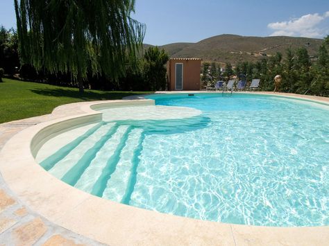 RENOLIT ALKORPLAN Lagoon Pool, Mini Pool, Luxury Pools, Backyard Pool Landscaping, Dream Pools, Backyard Pool Designs, Beautiful Pools, Resort Villa, Natural Pool