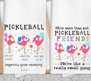 Secondfloorplease - Etsy Pickleball Gifts, Gifts To Make, Kitchen Tea, Pickleball, Kitchen Towel, Tea Towel, Tea Towels, Towels, Tea