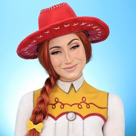 Toy Story Makeup, Jessie Cosplay, Jessie Halloween, Jessie Toy Story Costume, Jesse Toy Story, Cute Homecoming Proposals, Toy Story Party Decorations, My Bo, Teacher Halloween Costumes