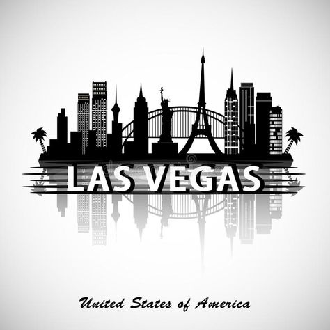 Las Vegas Skyline. Las Vegas city Skyline design #Sponsored , #Paid, #Paid, #Vegas, #city, #Skyline, #Las Las Vegas Buildings, City Outline, Las Vegas Skyline, Vegas Skyline, Homecoming Ideas, Skyline Design, City Logo, Las Vegas City, City Design