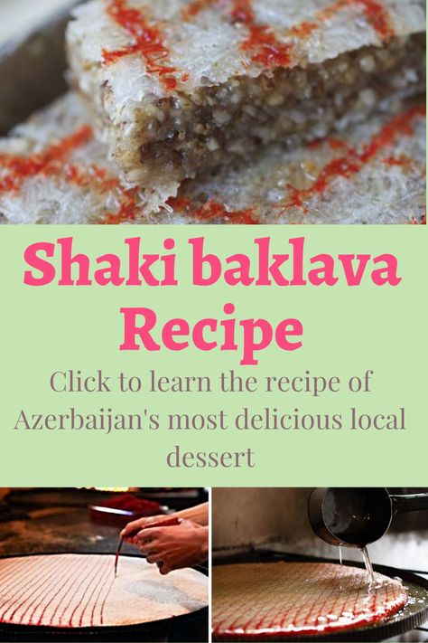 Azerbaijan Recipes, Azerbaijani Recipes, Azerbaijani Food, Azerbaijan Food, Balkan Recipes, Prayer Night, Desserts Around The World, Famous Desserts, Baklava Recipe