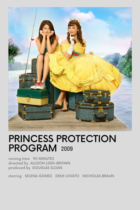 Disney Channel Posters, Poster Of Movies, Cinderella Movie Poster, Minimalistic Polaroid Poster, Princess Protection Program, Poster Polaroid, Nicholas Braun, Princess Hours, Old Disney Channel