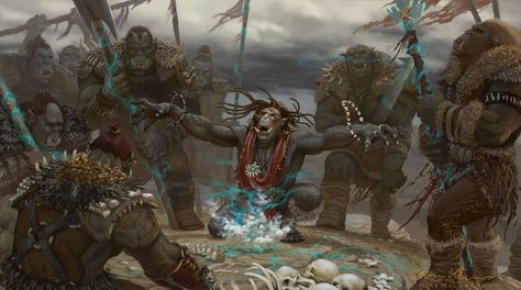 Mark Molchan... | Kai Fine Art Orc Shaman, Dnd Orc, Art Test, Dungeons And Dragons Art, D D Monsters, Fantasy Races, Great Paintings, Wow Art, Fantasy Concept Art