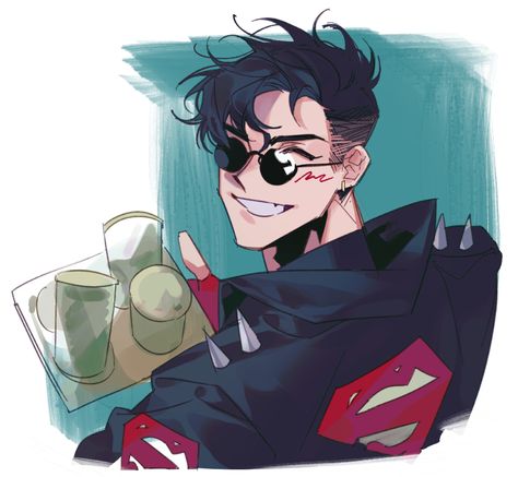 Kon Kent, Connor Kent, Ashe League Of Legends, Conner Kent, Gotham Characters, Batfamily Funny, Superman Family, Green Lantern Corps, Superman Art