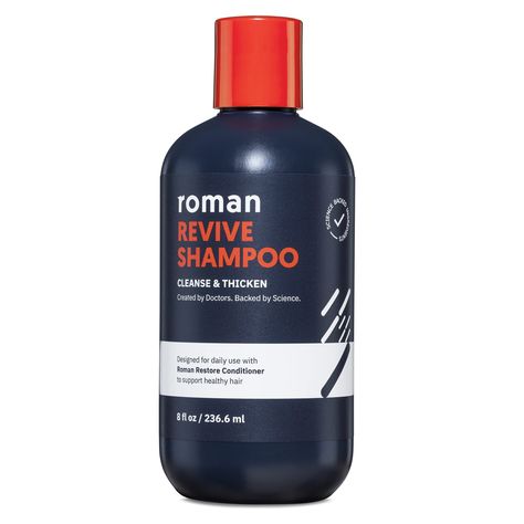 PRICES MAY VARY. ABOUT THE PRODUCT: Get your head in the game. Roman Revive Shampoo's unique formula, enriched with saw palmetto, pumpkin seed oil, and caffeine, gently cleanses the scalp for thicker-looking hair. Add this shampoo for men to your daily shower routine to cleanse for fuller-looking hair. WHY YOU WANT IT: Roman’s shampoo was developed with men’s hair needs in mind and to help them get a head start on hair health. As the shampoo cleans, the ingredients work to exfoliate and clarify Roman Man, Peppermint Scent, Saw Palmetto, Mens Shampoo, Health Video, Pumpkin Seed Oil, Pumpkin Seed, Shower Routine, Gentle Cleanser