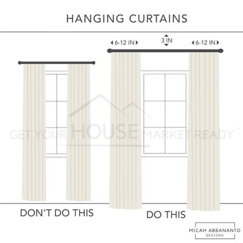 Curtains Bedroom Aesthetic, Curtain Makeover, Bedroom Aesthetic Ideas, Luxury Window Curtains, Window Curtains Living Room, Window Treatments Living Room, Interior Design Guide, Selling A Home, Do's And Don'ts