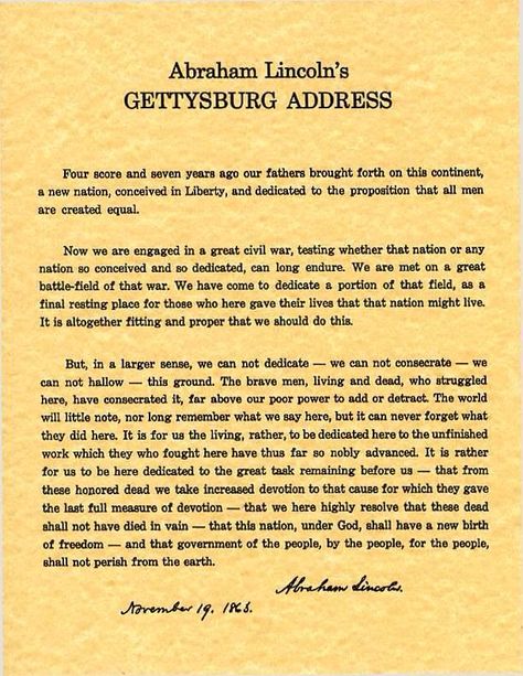 Abraham Lincoln's Gettysburg Address Gettysburg Movie, Abraham Lincoln Gettysburg Address, The Gettysburg Address, Teaching Government, Movie World, Gettysburg Address, American Products, Historical Documents, Us History