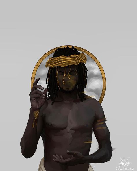 Egypt Gods, Black Power Art, Biblical Artwork, Afrofuturism Art, African Mythology, Beauty Tattoo, Black Jesus, Rennaissance Art, Saint Peter