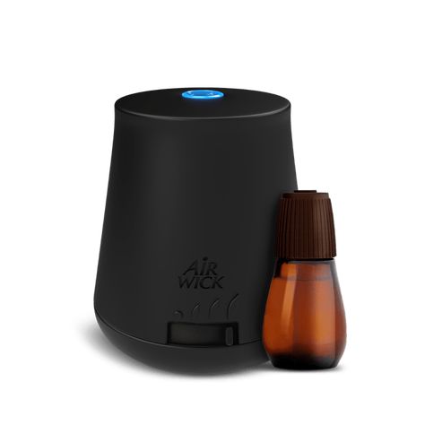 How to Use Our Essential Mist Diffuser | Air Wick® US Blooming Orchid, Air Wick, Mist Diffuser, Empty Glass Bottles, Blue Led Lights, Electrical Energy, Cotton Blossom, Almond Blossom, Scented Oils