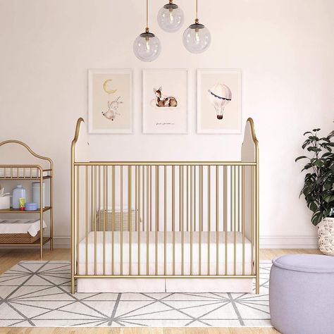 Just absolutely perfect!😍 Franklin House, Gold Crib, Crib Conversion Kit, Metal Crib, Baby Cribs Convertible, Baby Crib Mattress, Adjustable Mattress, Mattress Support, Baby Trend