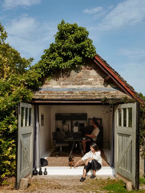 Creative Director Lydia Pang's “Goth Cottage” in Wales Invites You to the Dark Side Gothic Tiny House, Cotswolds Home, Miranda Brooks, Goth Cottage, Garage To Living Space, Welsh Countryside, Fall Tones, Monday Inspiration, Fairytale Cottage