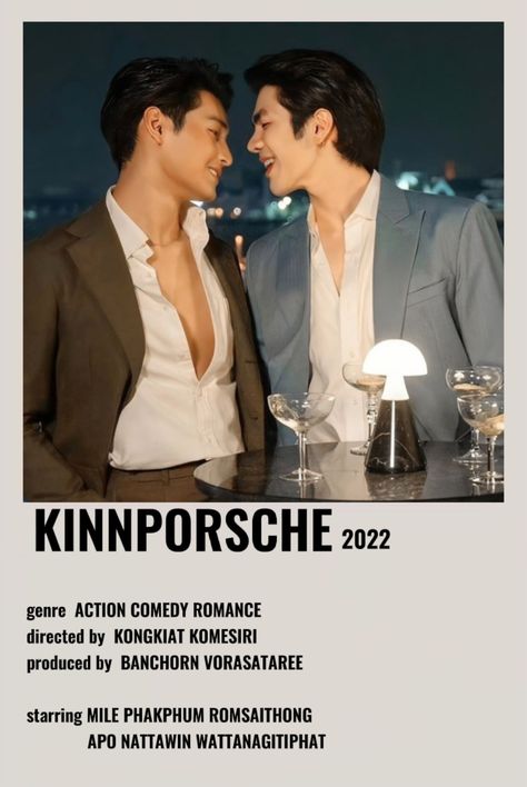 Palorid Poster Kinnporsche Polaroid, Thai Series Poster, Kinnporsche Poster, Not Me The Series Thailand, Lgbtq Films, Kinnporsche The Series, Funny Snapchat Pictures, Series Poster, Korean Drama Series