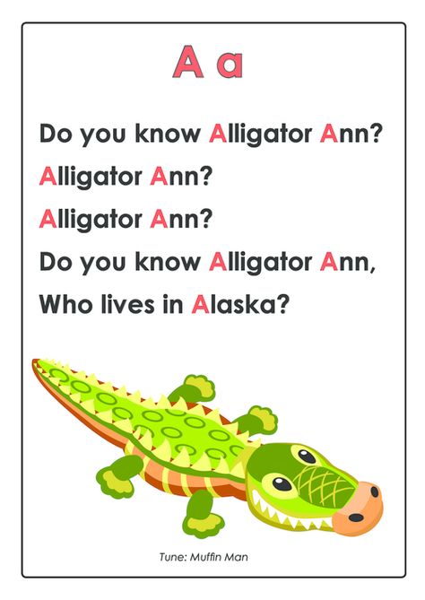 ABC Songs – Letter A - KidsPressMagazine.com Letter S Song, Letter A Song, Letter T Song, Letter B Song, Letter Poems, Alphabet Poem, Ingles Kids, Letter Song, Abc Song