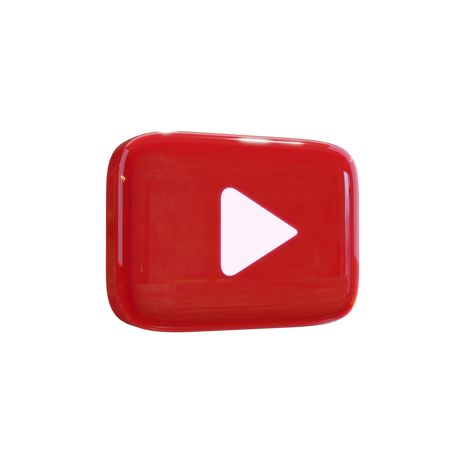 Youtube 3D Render Icon Youtube 3d Icon, Youtube Icon, M Wallpaper, 3d Icons, 3d Artwork, Social Media Icons, 3d Render, Free Png, Royalty