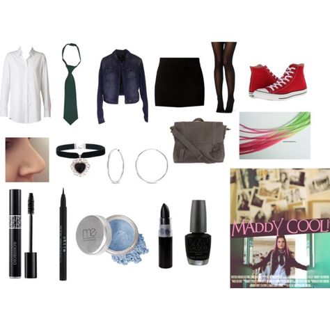 Maddy Cool wolfblood! by caswellholly on Polyvore featuring AlaÃ¯a, 7 For All Mankind, Converse, Emili, Bling Jewelry, Mineral Essence, Stila, OPI, French Toast and women's clothing Wolfblood Maddy, Leverage Parker, Team Wolf, Hero Outfits, Wolf Team, Tv Show Outfits, Female Outfits, Cute Styles, Manado