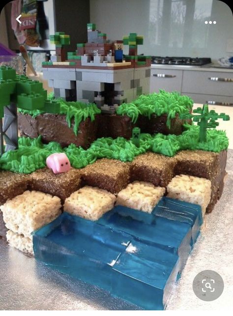 Minecraft Birthday Cakes Ideas, Mindcraft Cakes Diy, Mindcraft Cakes Birthday Boys, Minecraft Cake Ideas Boys, Minecraft Birthday Party Cake, Minecraft Cake Ideas, Minecraft Birthday Party Ideas, Minecraft Cakes, Diy Minecraft Birthday Party