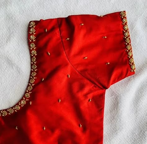 Red Blouse Design, Simple Aari Work, Blue Blouse Designs, Latest Bridal Blouse Designs, Latest Blouse Designs Pattern, New Saree Blouse Designs, Traditional Blouse Designs, Latest Model Blouse Designs, Cutwork Blouse Designs