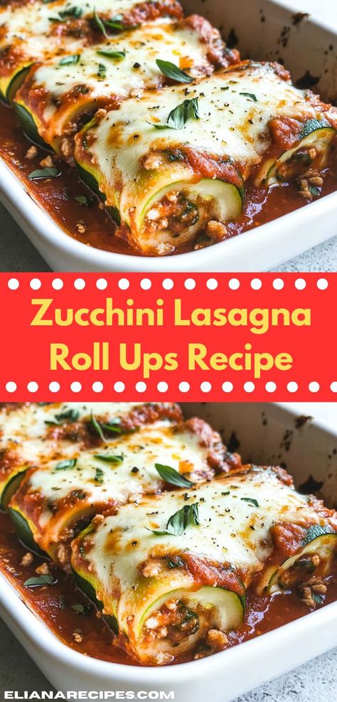 Looking for a new zucchini recipe? Try these Zucchini Lasagna Roll Ups! This dish is one of the top zucchini recipes, offering a creative twist on lasagna roll ups for easy dinner ideas. Zucchini Rolls With Ricotta, Zucchini Rollups With Ricotta, Veggie Lasagna Roll Ups, Zucchini Lasagna Roll Ups, Zucchini Roll Ups, Easy Spinach Lasagna, Lasagna Roll Ups Recipe, Lasagne Roll Ups, Lasagna With Cottage Cheese