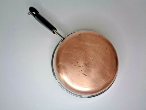 Vintage Revere Ware Copper Bottom 7" Frying Pan Skillet Rome, NY USA #RevereWare Vintage Cookware, Revere Ware, Saucepans, Frying Pan, Frying, Skillet, Cookware, Rome, Copper