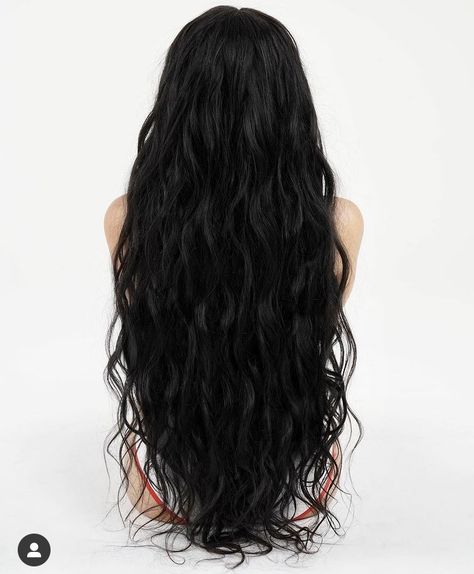 Long Beach Waves Black Hair, Black 2b Hair, Black 2c Hair, 2c Black Hair, Waist Length Wavy Hair, Natural Wavy Black Hair, Black Wavy Long Hair, Long Black Hair Wavy, Jet Black Curly Hair