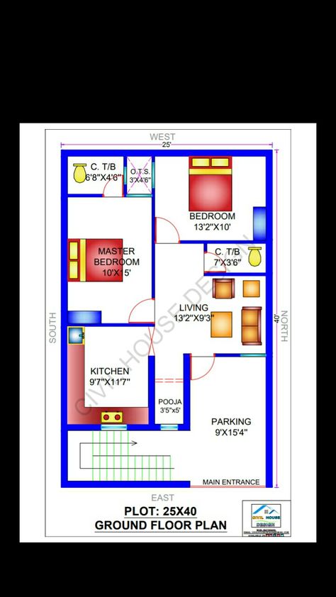 2 Bhk East Facing House Plan, 22x50 House Plans East Facing, 24×40 House Plans, 25 40 East Facing House Plans, 20x40 House Plans East Facing, 2 Bhk House Plan With Pooja Room, 26x40 House Plans, 2bhk House Plan With Pooja Room, 20x30 House Plans East Facing