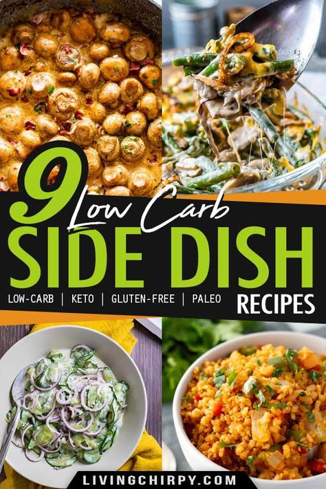 Side Dishes With Fish, Low Calorie Sides, Low Calorie Side Dishes, Low Carb Side Dish Recipes, Carb Side Dishes, Low Carb Side Dish, Mexican Side Dishes, Low Carb Side, Side Dishes For Chicken