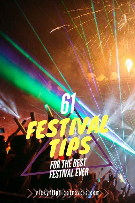 The Best Festival Tips and Advice from 17 years of festivals #festival #glasto #sziget #festivaltips Rave Hacks, Festival Packing, Festival Packing List, Festival Tips, Festival Planning, Festival Food, Lost Lands, Festival Guide, Food Advice