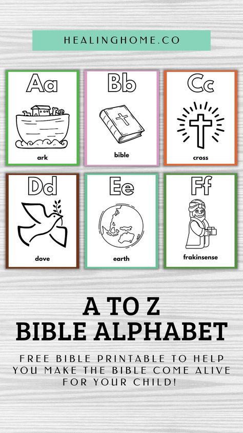 From Abcs To Acts Free Printable, Biblical Alphabet Letters, Scripture Abc Free Printable, Bible Verse Alphabet Free Printable, Bible Abc Preschool, Abc Christian Version, Preschool Bible Study, Bible Alphabet Preschool, Bible Alphabet Printables