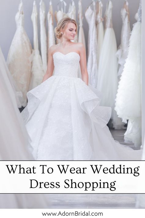 Are you wedding dress shopping and looking for the perfect wedding dress shopping outfit? This blog post from Adorn Bridal will help you decide what to wear wedding dress shopping. Discover what to wear to your wedding dress appointment or what to bring to a wedding dress appointment to make your first wedding dress appointment go smoothly. Make the most of your wedding dress shopping experience. Click the link to find your wedding dress appointment outfit today! Wedding Dress Shopping Outfit, Dress Shopping Outfit, Appointment Outfit, Best Wedding Dress, Bridal Appointment, Wedding Planning Timeline, Dress Shopping, A Wedding Dress, Best Wedding Dresses