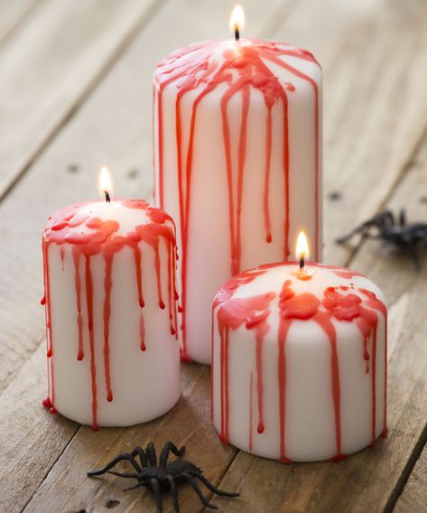 Halloween craft ideas to make your home look frighteningly good | Ideal Home Drawing Props, Hallowen Crafts, Drip Candles, Halloween Craft Ideas, Clever Halloween, Easy Halloween Food, Dripping Candles, Halloween Craft, Halloween Candles