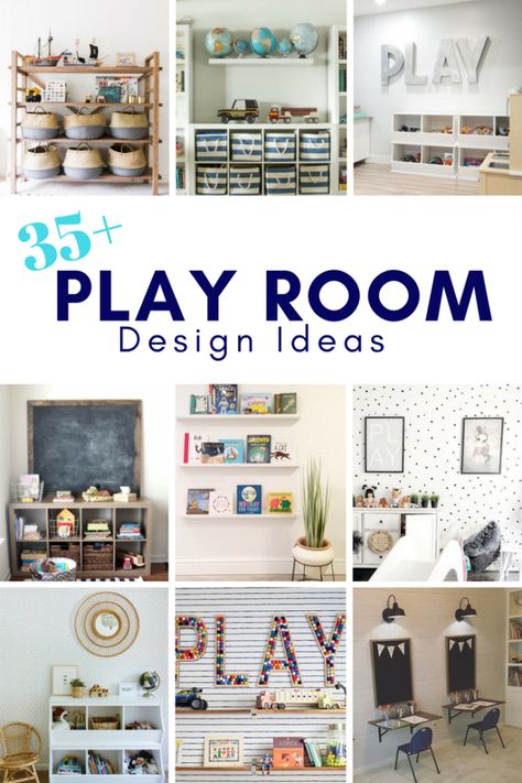 35 Playroom Design Ideas Playroom Design Ideas, Basement Playroom, Boys Playroom, Girls Playroom, Farmhouse Side Table, Playroom Storage, Playroom Design, Playroom Organization, Playroom Ideas