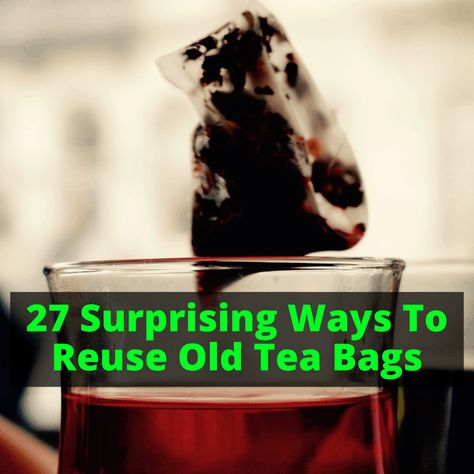 What To Do With Used Tea Leaves, Used Tea Bag Uses, Used Tea Bags, Black Tea Bags, Make Tea, Peppermint Tea, Green Earth, How To Make Tea, Indoor Gardening