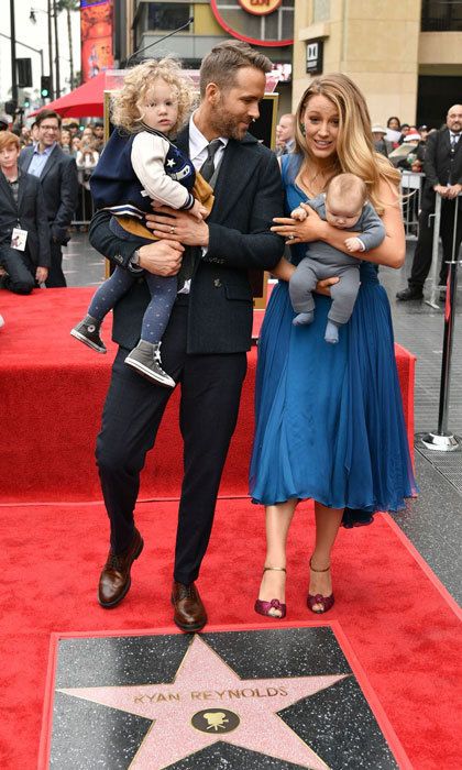 Ryan Reynolds and Blake Lively's daughters make rare public appearance at his Hollywood Walk of Fame unveiling Ryan Reynolds Daughter, Blake Lively Daughter, Ryan Reynolds Kids, Blake Lively Family, Blake Lively Ryan Reynolds, Blake And Ryan, Celebrity Wedding Dresses, Kevin Spacey, Summer Wedding Outfits