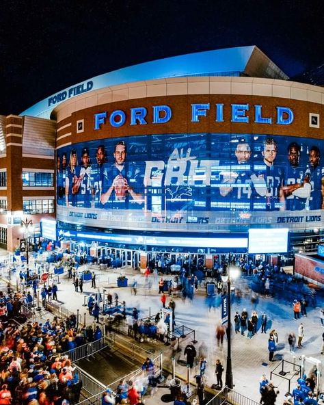 Detroit Lions Aesthetic, Lions Aesthetic, Detroit Lions Super Bowl, Michigan Aesthetic, Career Aesthetic, Michigan Detroit, Lions Den, Ford Field, Vision Boards