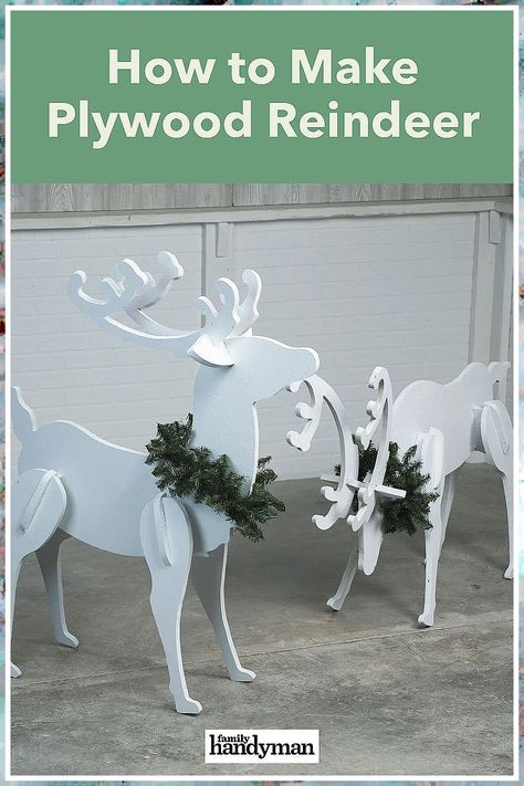 Christmas Yard Displays - Just In! Fantastic items from leading brands to meet your supply needs. Plywood Reindeer, Christmas Yard Displays, Outdoor Christmas Reindeer, Reindeer Outdoor Decorations, Outdoor Reindeer, Diy Christmas Reindeer, Reindeer Diy, Outdoor Christmas Decorations Yard, Wood Reindeer