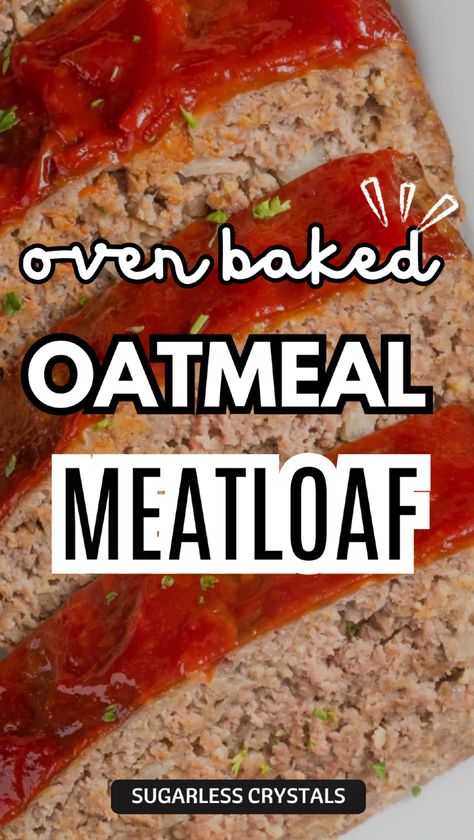 Looking for the best meatloaf recipe with oatmeal? This hearty and healthy option uses oatmeal for a nutritious twist. No breadcrumbs needed for this flavorful dish! A must-try for those seeking an easy, delicious, and low sodium meatloaf with oatmeal recipe that delivers every time. Simple Meatloaf Recipes Easy, 5 Star Meatloaf Recipes, Low Sodium Meatloaf, Recipe With Oatmeal, Meatloaf Oatmeal Recipe, Meatloaf With Oatmeal, Kfc Gravy, The Best Meatloaf Recipe, Best Meatloaf Recipe