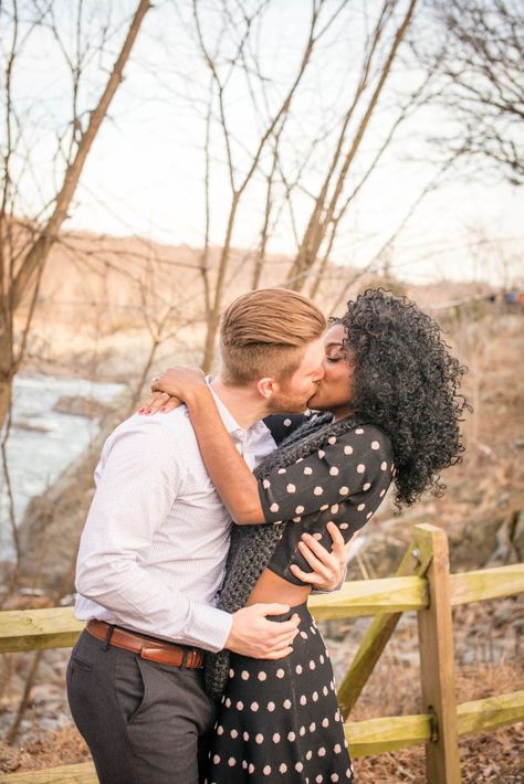 Great Falls Surprise Marriage Proposal Interacial Love, Interracial Couples Bwwm, Biracial Couples, Swirl Couples, Black Woman White Man, Interracial Family, Bwwm Couples, Interacial Couples, Mixed Couples