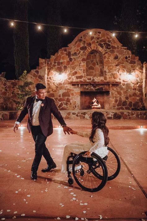 Music Filled Every Part of This Romantic Wedding at Madera Estates in Conroe, Texas Wheelchair Wedding, Wheelchair Photography, Rose Petals Wedding, Conroe Texas, Wedding Venue Houston, Wedding Petals, Wedding Activities, Future Wedding Plans, Houston Wedding