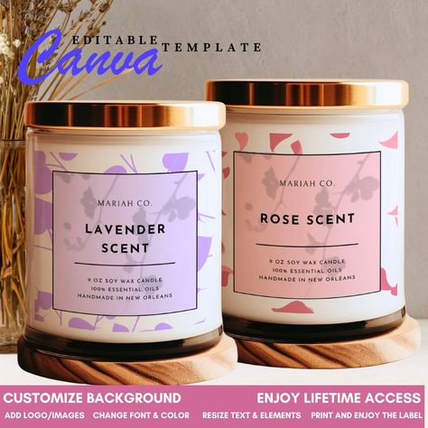 Candle Branding, Canva Candle Label, Bundle Candle Label Template, Personalized Candle, Printable Label, Custom Candle Label, Editable Candle Label Design, Candle Products, Branding Canva, Onenote Template, Candle Labels Design, Custom Candle Labels, Candle Printable, Candle Label Template, Modern Candle