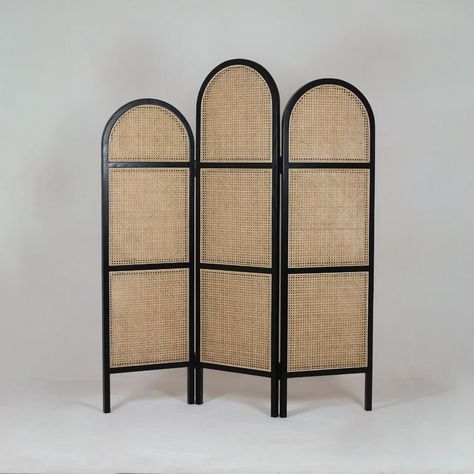 Bayou Breeze Solid Wood And Rattan Room Divider Screen | Wayfair Rattan Room Divider, Rattan Screen, Rattan Room, Folding Screen Room Divider, Folding Room Divider, Folding Room Dividers, Living Room Dimensions, Room Divider Screen, Divider Screen