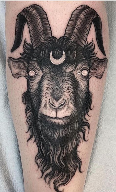 Tattoo Goat, Best Tattoo Ideas For Men, Satanic Tattoos, Ram Tattoo, Capricorn Tattoo, Best Tattoo Ideas, 4 Tattoo, Tattoo Ideas For Men, Instagram Tattoo