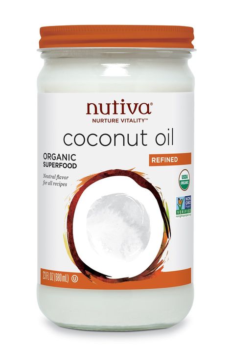 Organic Refined Coconut Oil Nutiva Coconut Oil, Best Coconut Oil, Organic Cooking, Coconut Oil Skin Care, Refined Coconut Oil, Organic Virgin Coconut Oil, Nourishing Foods, Baking Soda Shampoo, Benefits Of Coconut Oil