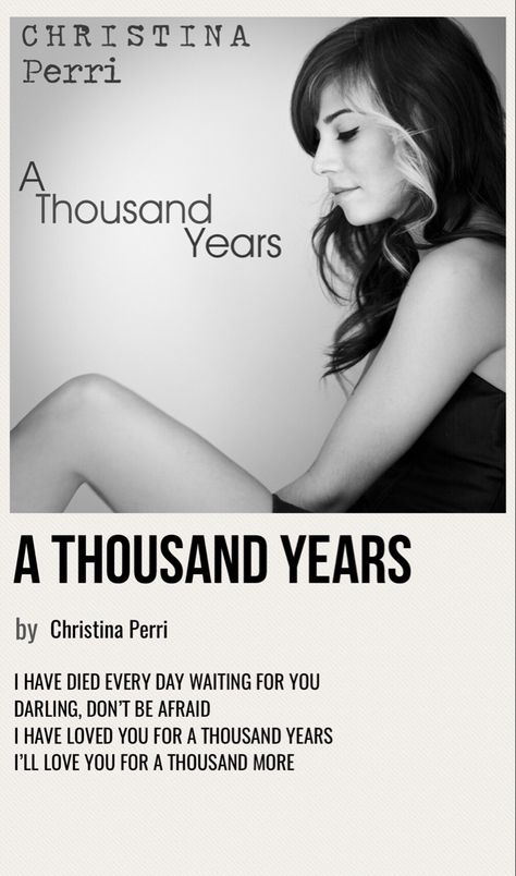 minimal poster of the song a thousand years by christina perri Music Journal, Music Poster Ideas, Vintage Music Posters, Bollywood Posters, Film Posters Minimalist, Music Poster Design, Christina Perri, Minimal Poster, Piano Songs