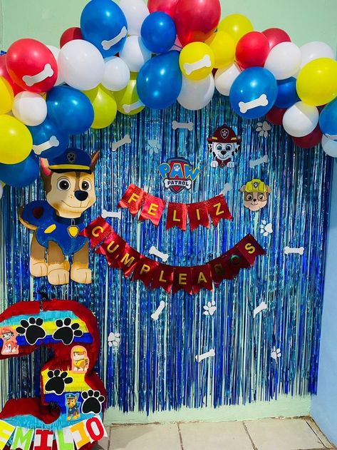 Paw Patrol Party Ideas Decoration Boys, Paw Patrol Decorations Birthdays, Paw Patrol Party Ideas Decoration, Paw Patrol Birthday Ideas, Paw Patrol Birthday Party Decorations, Paw Patrol Ideas, Paw Patrol Birthday Cake Boys, Pastel Paw Patrol, Paw Patrol Party Ideas