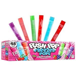 Push Pop Candy, Ice Popsicles, Freezer Pops, Frozen Popsicles, Bulk Snacks, Best Frozen Meals, Ice Cream Novelties, Ice Popsicle, Freeze Pops